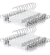 TOPIA HANGER Wooden Pants Hangers 20 Pack for Kids Baby Toddler Skirt Clothes with Swivel Hook an...