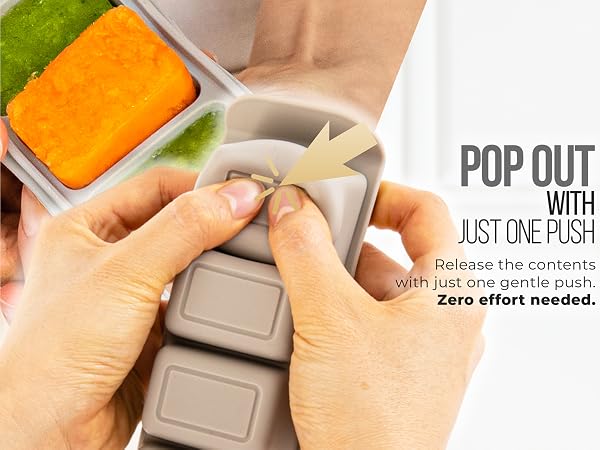 silicone baby food freezer tray