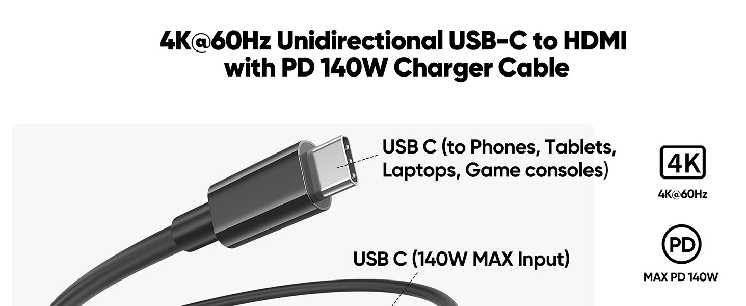 usb c to hdmi with charging port