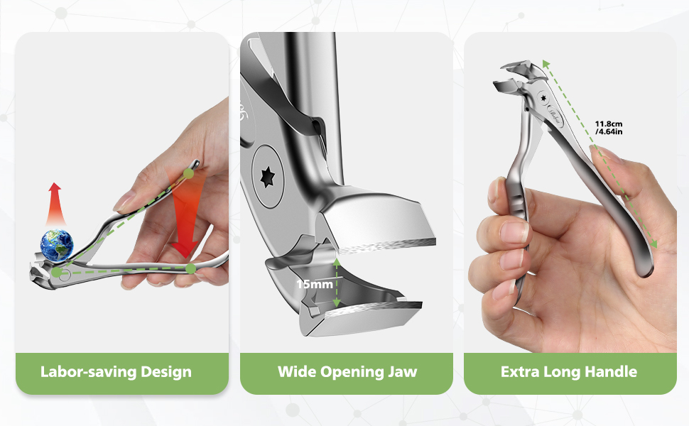 long handle toenail clipper for seniors for thick nails nail clipper for hard toenail