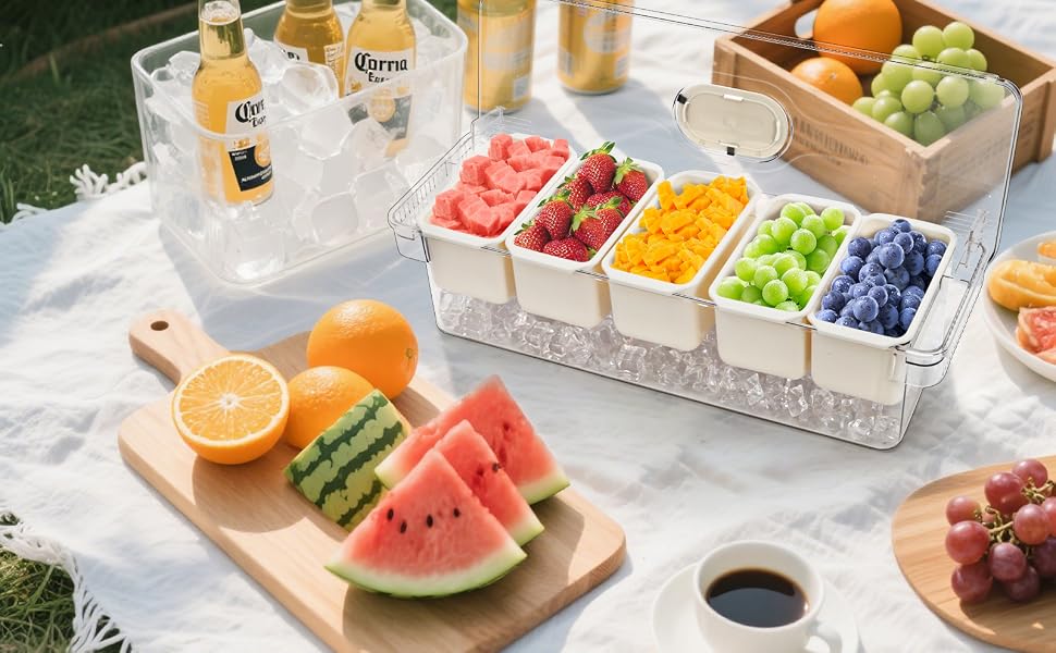 chilled garnish tray