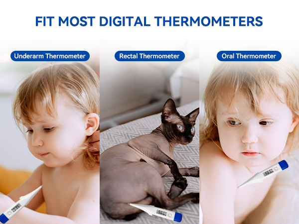 100 Pack Disposable Digital Thermometer Probe Covers
