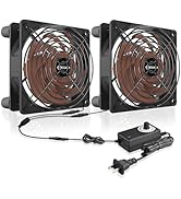 MEGAttA 120mm Cooling Fan with AC Plug,High Speed 2500 RPM Low Noise,Cooling for Receiver,Raspber...