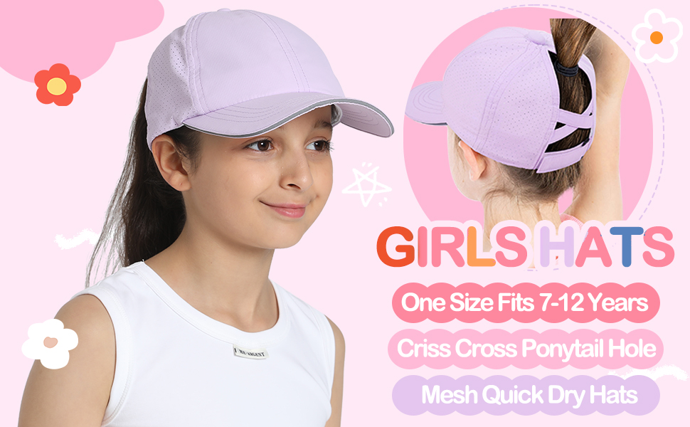 Girls Ponytail Hat
