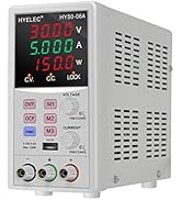 HYELEC DC Power Supply,50V 6A max150W Switching Regulated Bench Power Supply with Memory, 4-Digit...