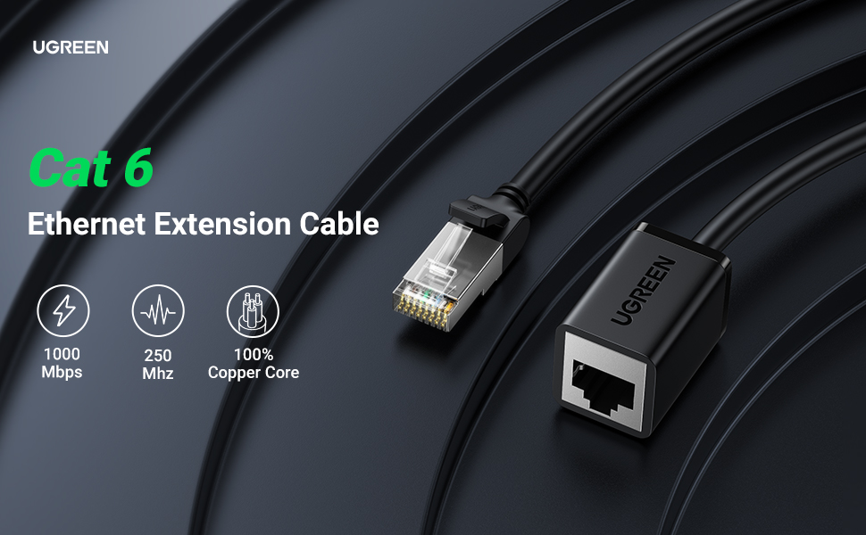 Cat 6 Ethernet Extension Cable 1000Mbps