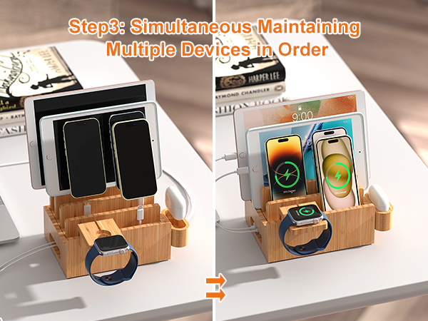 Bamboo Charging Dock