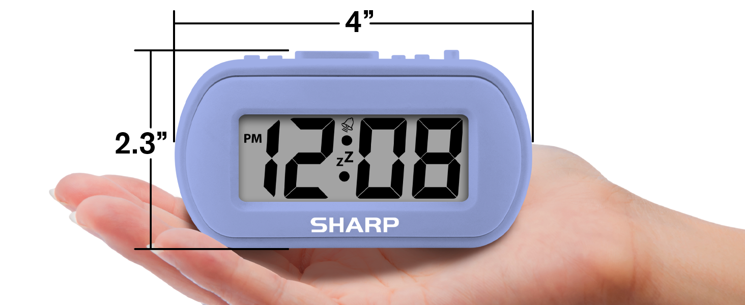 Bedroom, nightstand, bathroom, office, kids room, den- will fit almost anywhere you need a clock!