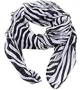 TXIN Multi-Usage Lightweight Women Long Prints Shawl Zebra Large Stripe Scarves