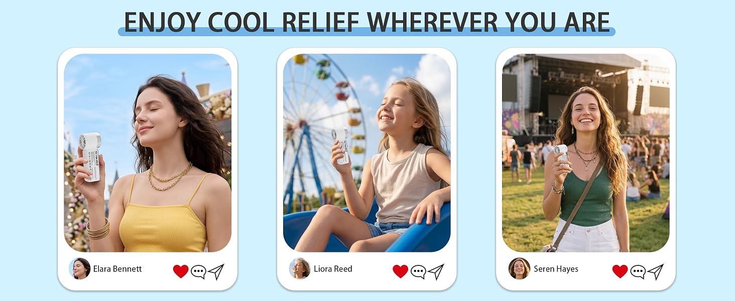 USB Rechargeable Battery fans
