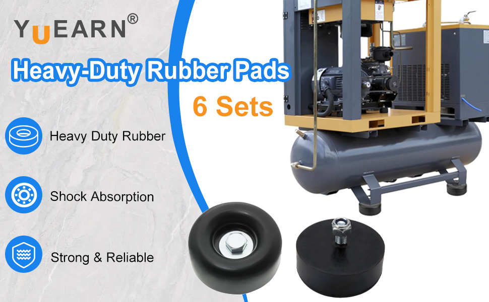 anti vibration pads, air compressor rubber feet, anti vibration feet
