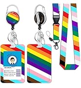 ID Badge Holder with Breakaway Lanyard, Retractable Badge Reel Heavy Duty, Lanyards for ID Badges...