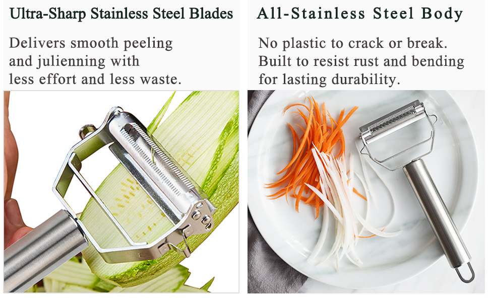 Ultra Sharp Super Sturdy SUNKUKA Vegetable Peeler