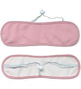 Pink Castor Oil Pack Wrap, Neck Care, Castor Oil Packs for Liver Detox with Adjustable Elastic St...