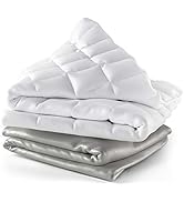 Cosy House Collection Adult Weighted Blanket & Removable Cover - 48" x 72", 15 Lbs Heavy Blanket ...