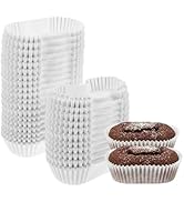 DOITOOL 1000 Pcs Mini Oval Cupcake Liners, 2.9 Inches Disposable Paper Baking Cups Mini Loaf Pan ...