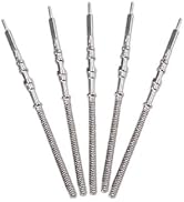 Labriciyon 5Pcs Silver Movement Watch Steel Stem Crown Kit Watch of Parts NH35 NH36 NH38 NH39 Mov...