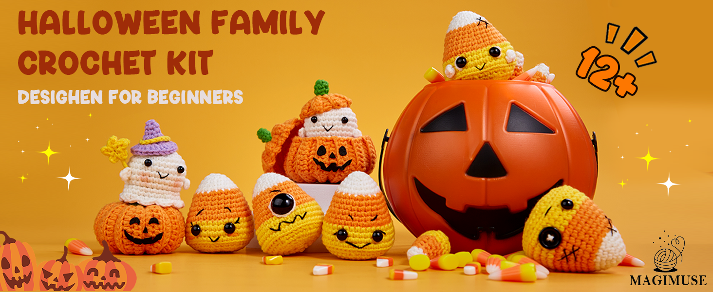 halloween family crochet kit