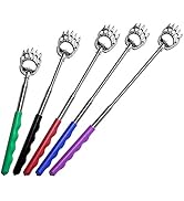 RMS 5 Pack Telescoping Back Scratcher - Extendable Telescope Back Scratchers - Bear Claw Metal Te...