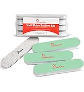 Maryton Nail Buffer and Shine Kit, Ultimate Mini Fine Nail File and Buffers for Natural Nails - S...