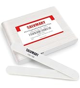 Professional Disposable Small Nail Files 100/180 Grit Double Sided White Emery Boards for Nails M...