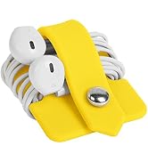 ELFRhino Portable Electronic Device Cover Cord Organizer for Earphones, Yellow