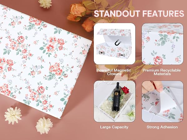 Gift Box with Magnetic Lids
