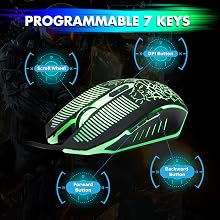 Gaming LED Wired Keyboard and Mouse Combo