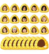 gisgfim 80Pcs Bee Hive Cutouts Summer Honey Bee Hive Decorations Bulletin Board Honey Daisy Paper...