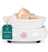 nawaza Ceramic Wax Melt Warmer Electric Candle Burner Scented Wax White | Scented candle wax melt...