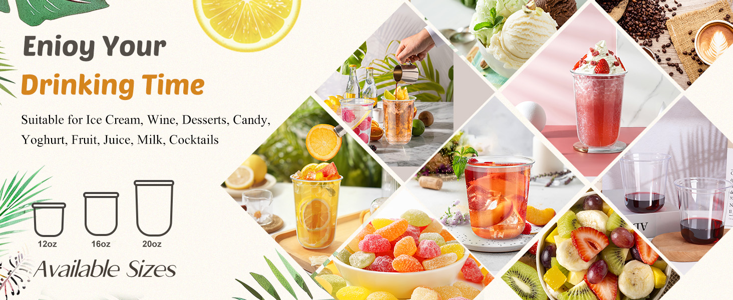 Clear Plastic Cups Disposable Wine Cups
