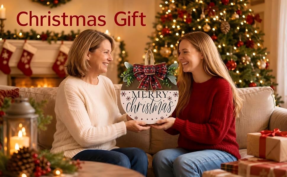 Merry Christmas sign for front door