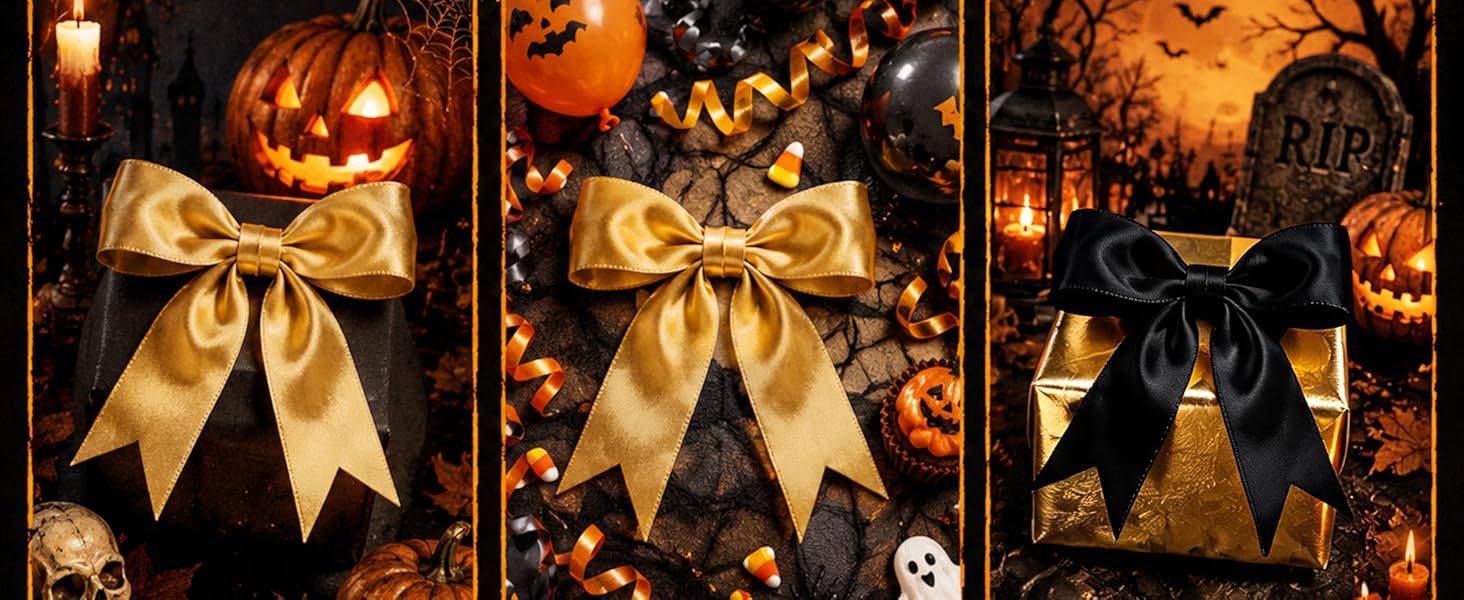 black and gold decorations