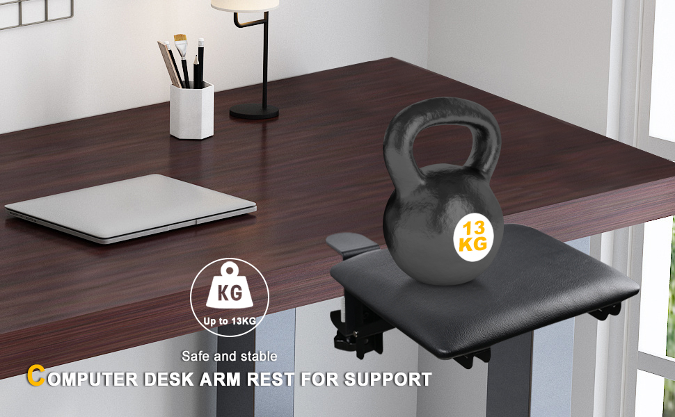 Elbow support for desk