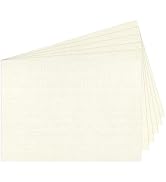5x7 Ivory Linen Paper Textured Cardstock, Goefun 100lb Wedding Invitation Cardstock Light Cream, ...