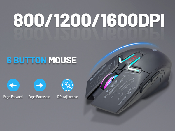 3-Step Adjustable DPI