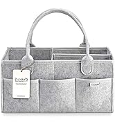 Putska Baby Diaper Caddy Organizer - Gift Registry For Baby Shower, Nursery Organizer, Neutral Ba...