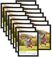 PEALSN 8x10 Picture Frame Set of 15, Wall Gallery Photo Frames for Wall Mounting or Tabletop Disp...