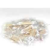 Eyxformula Travel Cotton Swabs, Individually Wrapped, 500 Count Bulk, Sterile Double Round Tip So...
