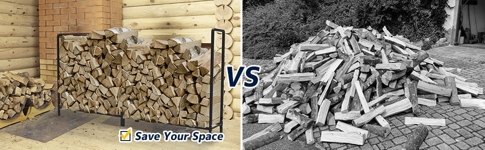 log racks outdoor for firewood