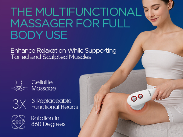 THE MULTIFUNCTIONAL MASSAGER FOR FULL BODY USE