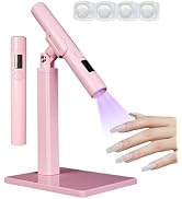 Mini UV Light for Nails,Handheld LED Flash Cure Lamp for Gel X Polish, Portable Uv Pen Light for ...