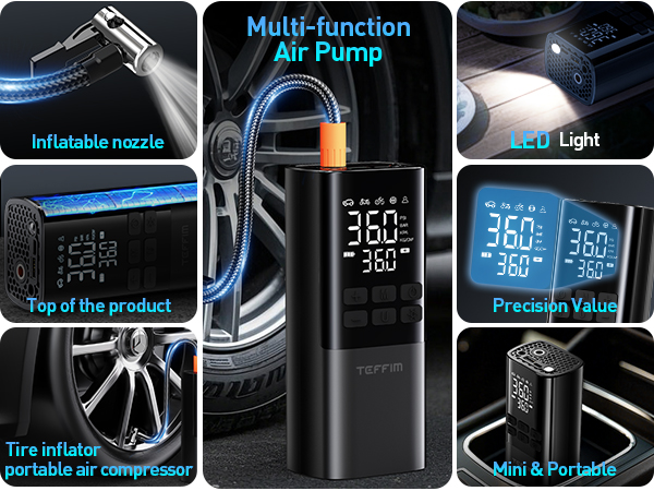 tire inflator portable air compressor