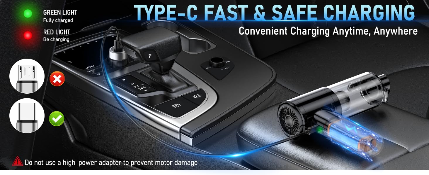 Car Vacuum Portable Cordless