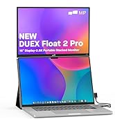 New Mobile Pixels Duex Float 2 Pro 2.5 K Portable Monitor, 16" Laptop Screen Extender (Built-in K...