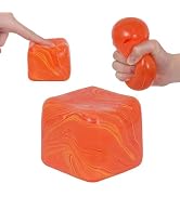 FazaVexior Jumbo 2.75" Marble Stress Cube - Nearly 1lb Heavy-Duty Maltose Fidget Toy for Stress R...