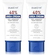 OUKEYA Urea Cream 40 Percent Tube 3 Oz, Foot & Hand Cream for Dry Cracked,40 per Urea Lotion for ...