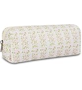 AMZMA Quilted Makeup Brush Bag, Travel Cosmetic Organizer Pouch for Brushes & Essentials, Small C...