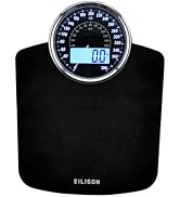 EILISON Highly Advance 2-in-1 Digital & Analog Weighing Scale for Body Weight-400lbs, 4 High Prec...