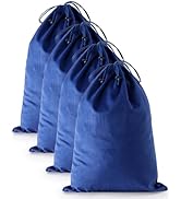 FantasyLife Shoe Bags for Travel, Washable Dust Bags for Storage & Packing, Flannel Shoe Pouch wi...